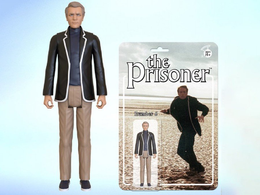 Kickstarter No.6 The Prisoner Beach Escape Action Figure Retro 3.75 Patrick McGoohan