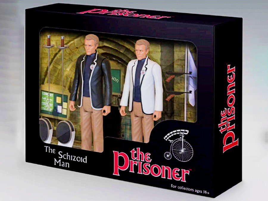 The Prisoner: Schizoid Man Retro 3.75 Action Figure Kickstarter 2-Pack Set Patrick McGoohan Number 6