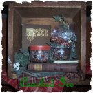 Cracked Ice Candle Jars  * Flameless
