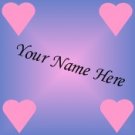 Ebay Store Logo Purple Pink Hearts Dress Up your Ebay Store Add your Store Name!!