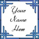 Ebay Store Logo Blue Border Dress Up your Ebay Store Add your Store Name!!