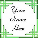 Ebay Store Logo Green Border Dress Up your Ebay Store Add your Store Name!!
