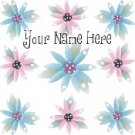 Ebay Store Logo Pink Blue Flowers Summer Dress Up your Ebay Store Add your Store Name!!