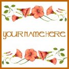 Ebay Store Logo Orange Morning Glory Floral Flowers Dress Up your Ebay Store Add your Store Name!!