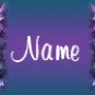 Ebay Store Logo Blue Purple Flowers Floral Dress Up your Ebay Store Add your Store Name!!