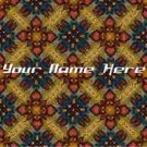 Ebay Store Logo Brown Red Blue Quilt Pattern Dress Up your Ebay Store Add your Store Name!!