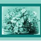 Ebay Store Logo Green Teal Flower Bouquet Floral Dress Up your Ebay Store Add your Store Name!!