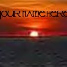 Ebay Store Logo Orange Black Sunset Ocean View Dress Up your Ebay Store Add your Store Name!!