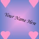 Ecrater Store Logo & HomePage Image Pink Purple Hearts Dress Up your Ecrater Store Add your Name!
