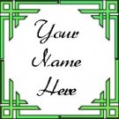 Ecrater Store Logo & HomePage Image Green Border Dress Up your Ecrater Store Add your Name!