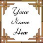 Ecrater Store Logo & HomePage Image Orange Border Dress Up your Ecrater Store Add your Name!