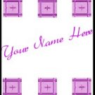 Ecrater Store Logo & HomePage Image Pink Mauve Tile Border Dress Up your Ecrater Store!!