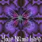 Ecrater Store Logo & HomePage Image Purple Butterfly Dress Up your Ecrater Store!!