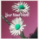 Neoloch.com Store Banner and Logo Combo Maroon Green White Flower Add your Store Name!