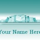Neoloch.com Store Banner and Logo Combo Teal Green Books Book Shelf Add your Store Name!