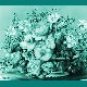Neoloch.com Store Banner and Logo Combo Teal Green Flower Boquet Floral Add your Store Name!