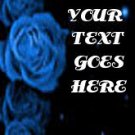 Neoloch.com Store Banner and Logo Combo Blue Black Roses Add your Store Name!