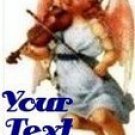 Neoloch.com Store Banner and Logo Combo Cherub Angel Violin Add your Store Name!
