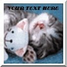 Neoloch.com Store Banner and Logo Combo Kitten Cat Snuggling Add your Store Name!