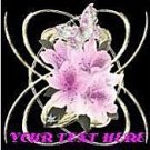 Neoloch.com Store Banner and Logo Combo Black Pink Orchid Flower Add your Store Name!