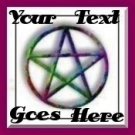 Neoloch.com Store Banner and Logo Combo Rainbow Pentagram Add your Store Name!