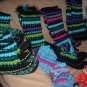 Handmade Unisex Wool Slipper Socks Mukluks Child 6" Tall