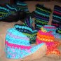 Handmade Unisex Wool Slipper Socks Mukluks Child 6" Tall