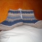 Handmade Unisex Slipper Socks Mukluks 6" tall Men's Size  13 to 16