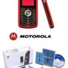 Motorola L7 Slvr Metallic Red Ultra Slim Cellular Phone (unlocked)