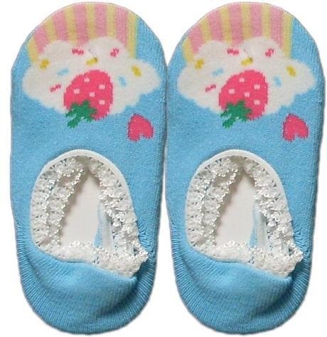 Japan Baby Low-cut Anti-Slip Socks - Blue Cupcake, RM 12/pair