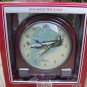 Solid Wood Desk Clock with Vintage Plane by RELIC