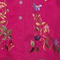 STUDIO WEST Red Embroidered Capri Set - Medium
