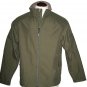 Mens Green Softshell Jacket sz L Coat NEW