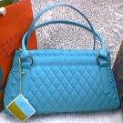 Vera Bradley Trapeze Microfiber handbag Turquoise blue NWT Retired