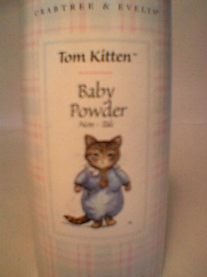 Crabtree Evelyn Tom Kitten Baby Powder non-talc  Beatrix Potter 2.6oz 75g