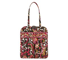 vera bradley tall zip tote