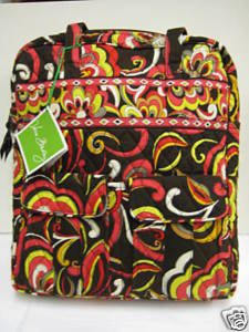 vera bradley tall zip tote