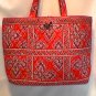 Vera Bradley Large Tic Tac Tote Frankly Scarlet overnight weekend diaper bag  Retired NWT XL carryon