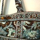 Vera Bradley Small Tic Tac Tote Java Blue  Exc Pre-Owned   purse handbag