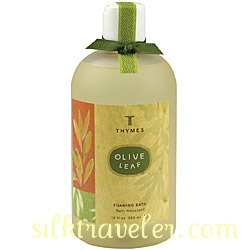 Thymes Olive Leaf  Foam Bath + Bath Salt Packet ( Bubble Bath)