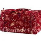 Vera Bradley Large Duffel Mesa Red NWT Retired exclusive carryon weekend overnight