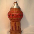 Wicker covered thermos Vintage Handwoven Mint basket eastern europe?