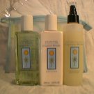 Crabtree Evelyn Cayman Winds 5pc Gift set Shower Gel Lotion Toner Glove Mesh Travel Case 5 Pc Disc'd