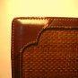 Michael Scott woven Leather Briefcase  made in Italy  Must-See!