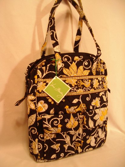 vera bradley tall zip tote