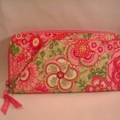 Vera Bradley  Travel Organizer Petal Pink passport zip around wallet clutch  NWT Retired