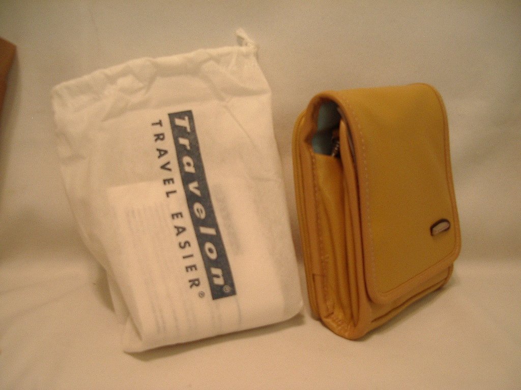 Travelon Leather Travel Organizer Crossbody Belt Shoulder Bag