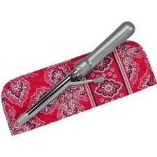 Vera Bradley Curling Iron Cover brush cover  Frankly Scarlet â�¢ travel New Retired FS Rare