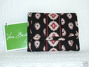 Vera Bradley Pocket Wallet Classic Black    Retired NWT    coin  ID case trifold