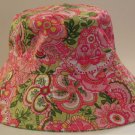 Vera Bradley Sun Hat Petal Pink Crusher Reversible Bucket Hat   Retired